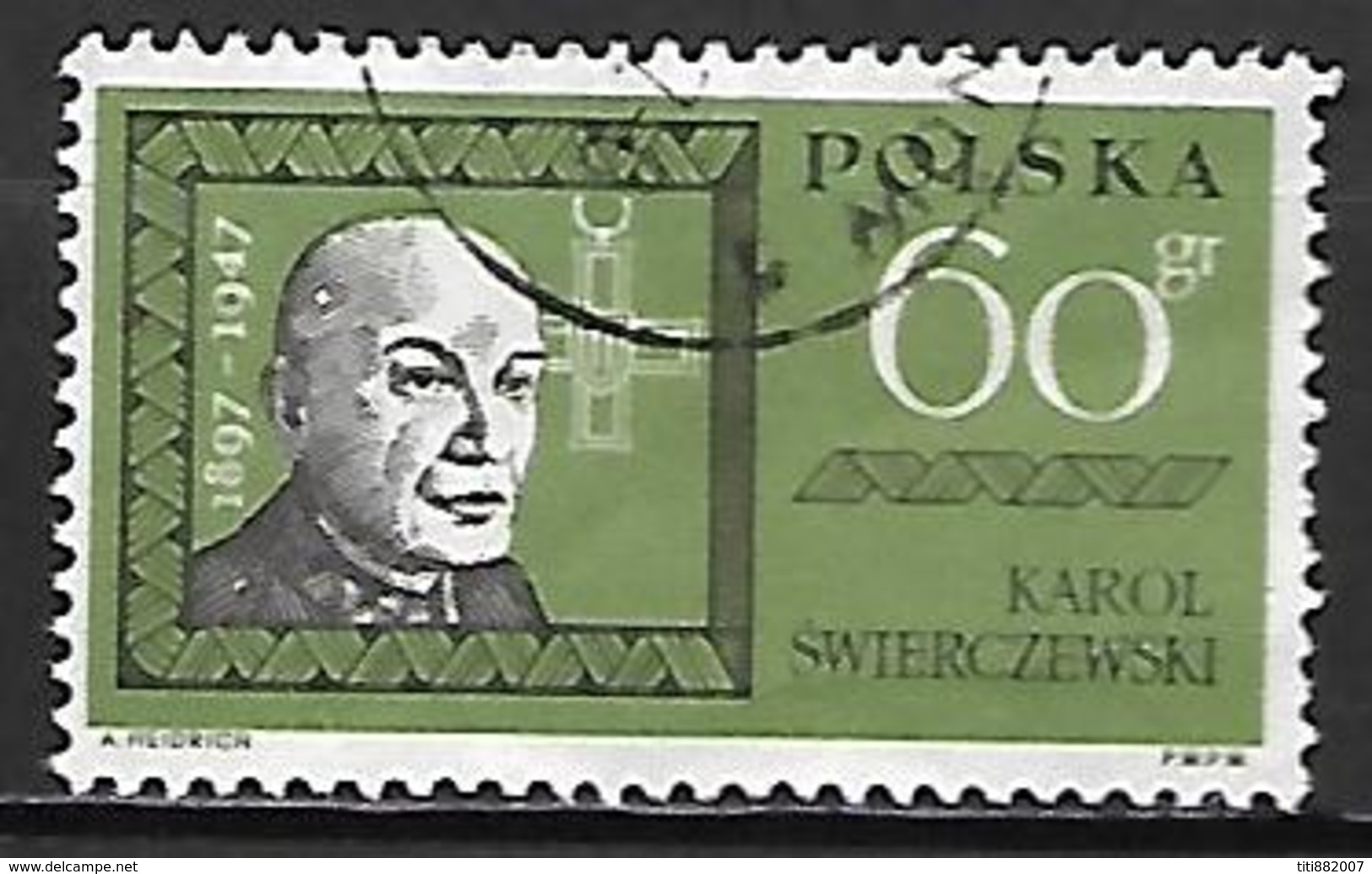 POLOGNE    -   1963.   Y&T N° 1280 Oblitéré.   Karol Swierczewski - Oblitérés