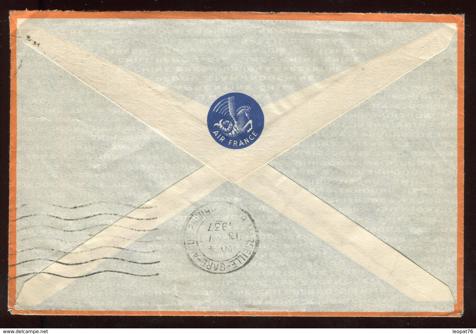 Maroc - Enveloppe En FM Par Avion De Marrakech Pour Lyon En 1937 - Prix Fixe - Réf F34 - Covers & Documents