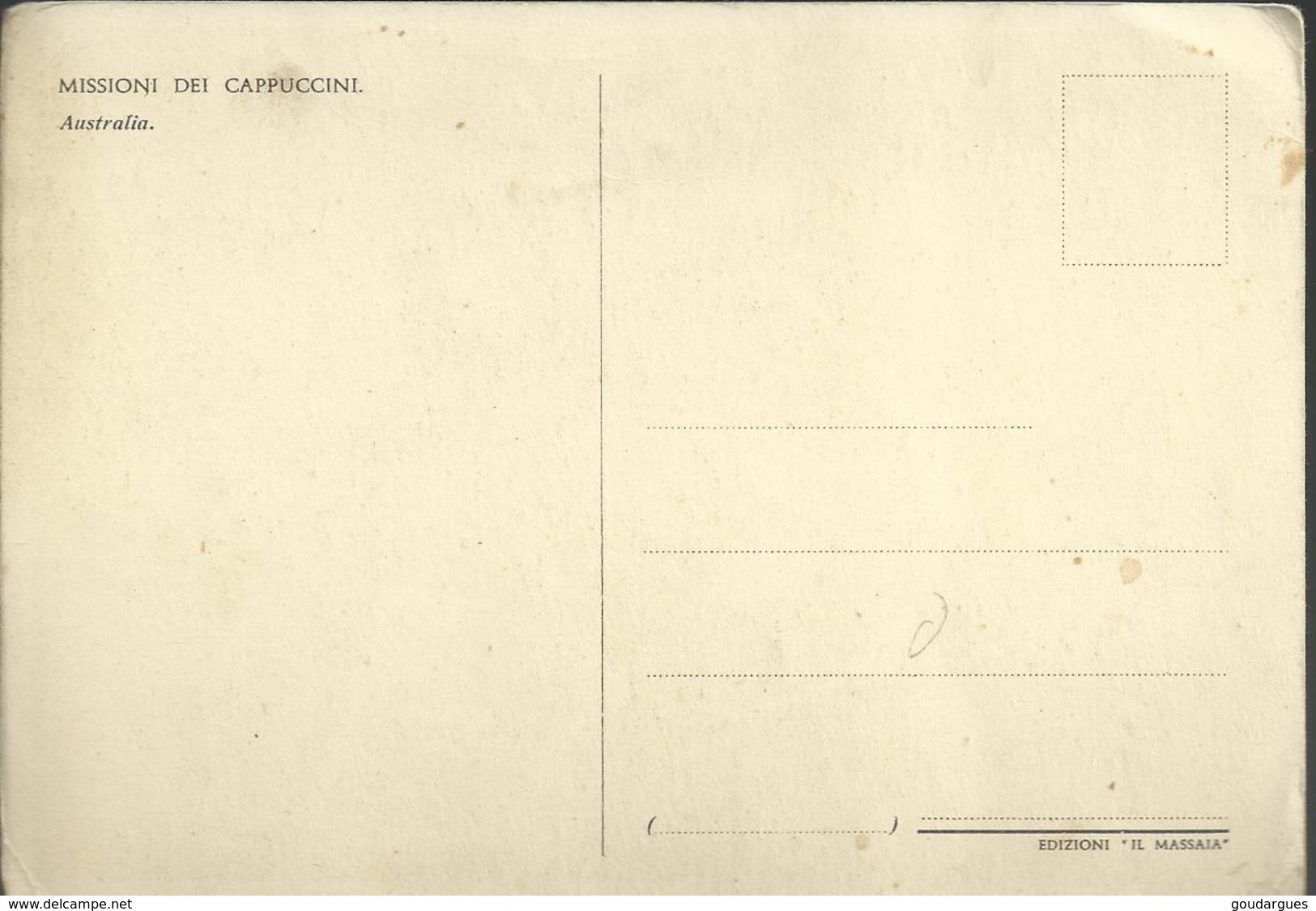 Missioni Dei Cappuccini - Australia - Aborigènes