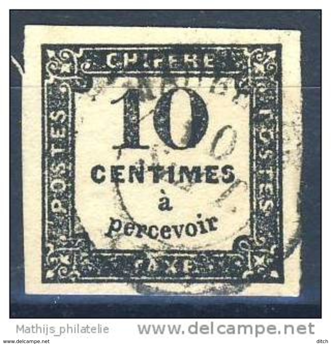 D - [DEL-310-12]Yv TX 2 Oblitéré TB Cote 20 Euros - 1859-1959 Oblitérés