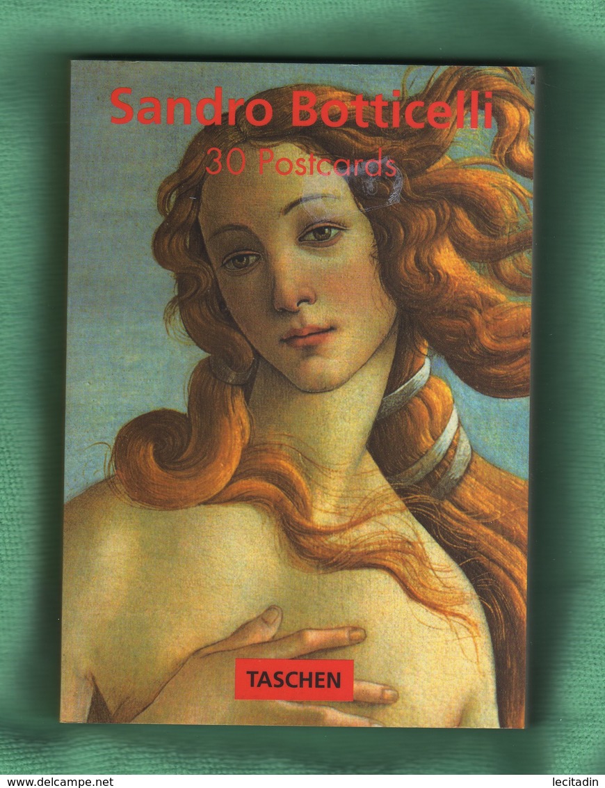 CP BLOC De CARTES POSTALES Complet 30 Cartes Sandro Botticelli   Format 16 X 11 Cm Env - Schilderijen