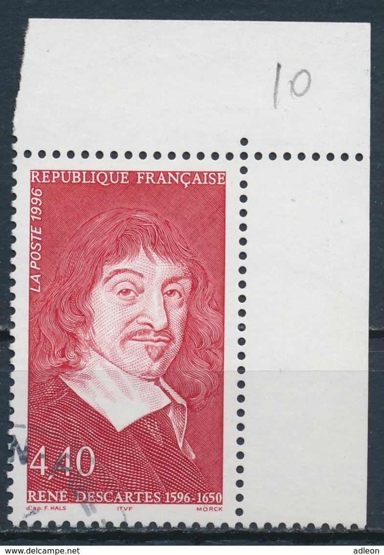 France - René Descartes YT 2995 Obl. - Oblitérés