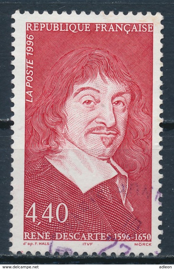 France - René Descartes YT 2995 Obl. - Oblitérés