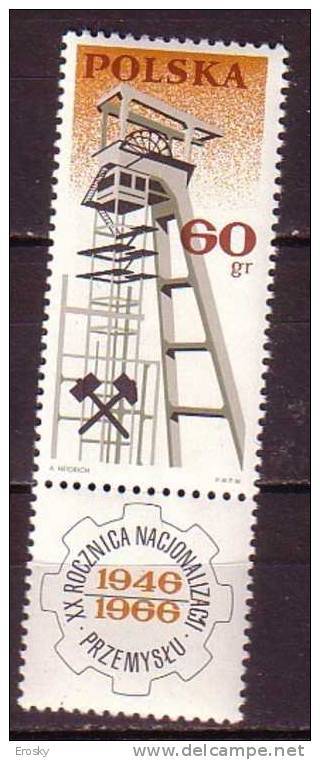 R3284 - POLOGNE POLAND Yv N°1504 ** Mines - Neufs