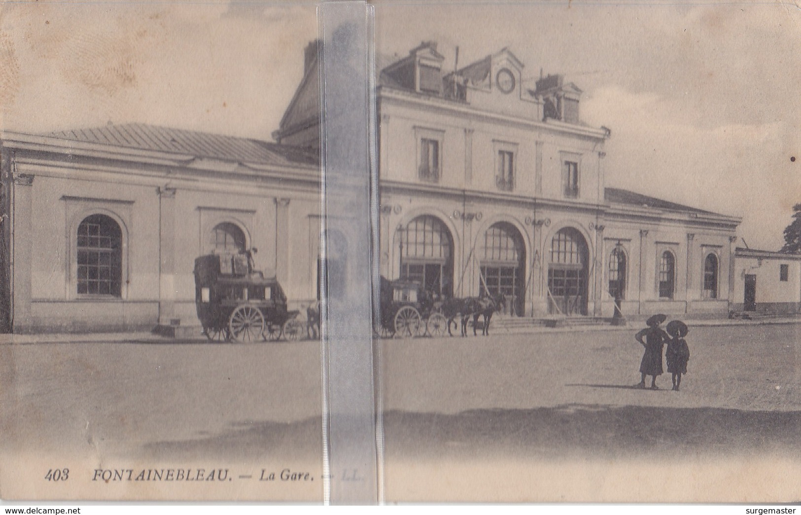 CPA FONTAINEBLEAU  LA GARE - Fontainebleau