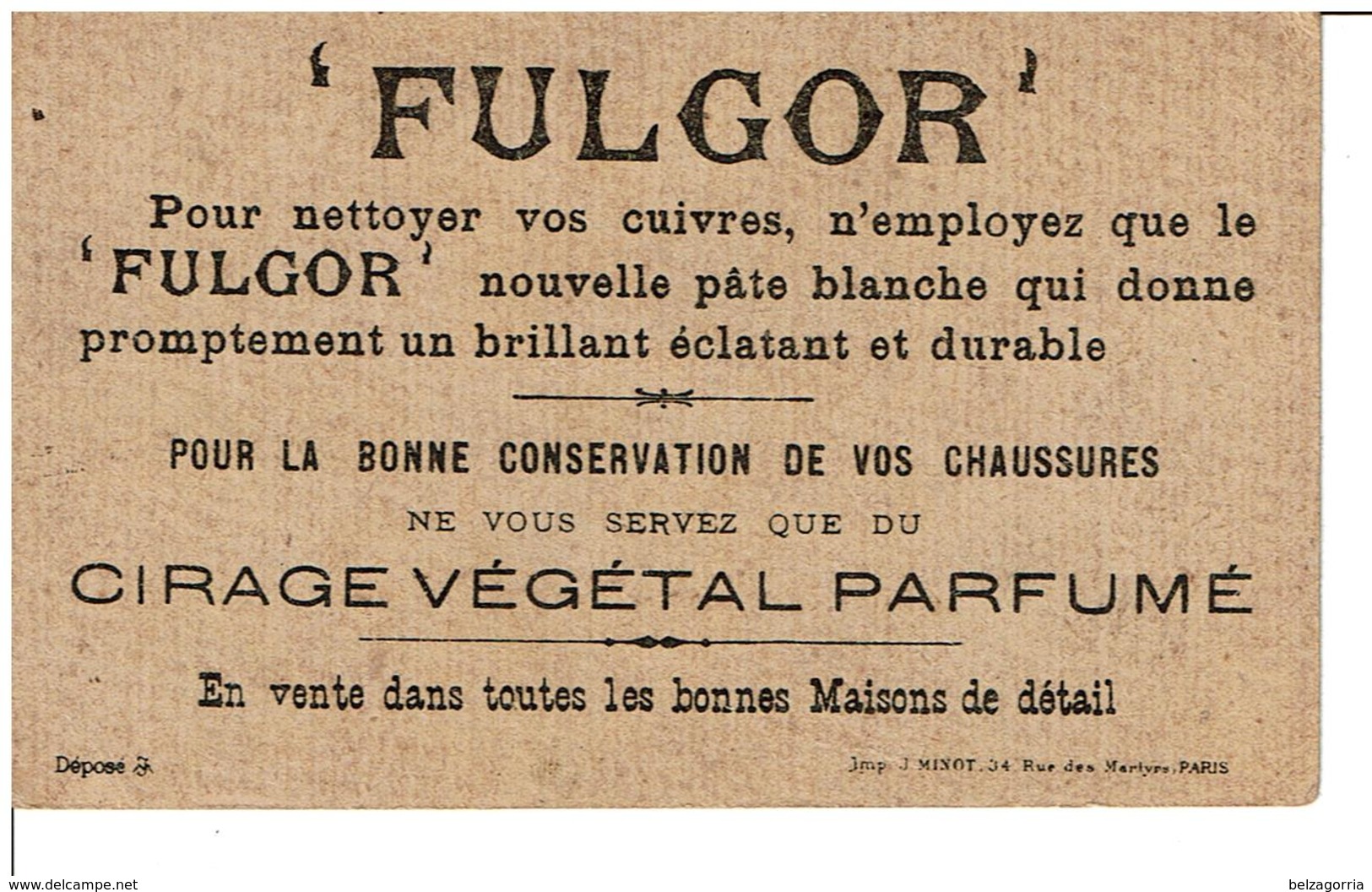 CHROMOS " FULGOR "  -  L'ETEIGNOIR AUTOMATIQUE  - "TOM TIT MAGIE 1900 "- SOCIETE GENERALE DES CIRAGES FRANCAIS - Sonstige & Ohne Zuordnung