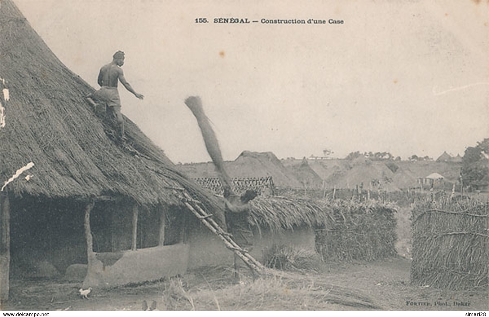 SENEGAL - N° 155 - CONSTRUCTION D'UNE CASE - Sénégal