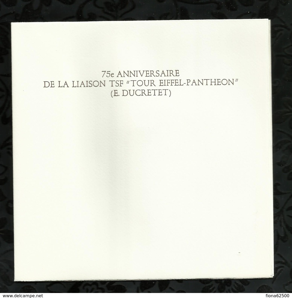 PREMIER JOUR . 75éme ANNIVERSAIRE DE LA LIAISON TSF . TOUR EIFFEL - PANTHEON . 06 OCTOBRE 1973 . PARIS . - 1970-1979