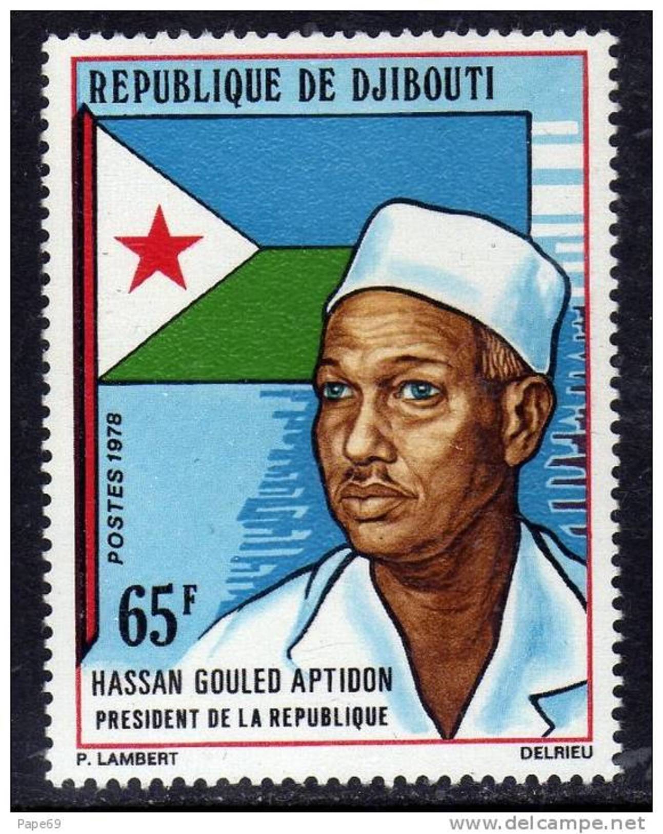 Djibouti N° 476 XX : Hassan Gouled Aptidon, Président De La République Sans Charnière TB - Djibouti (1977-...)