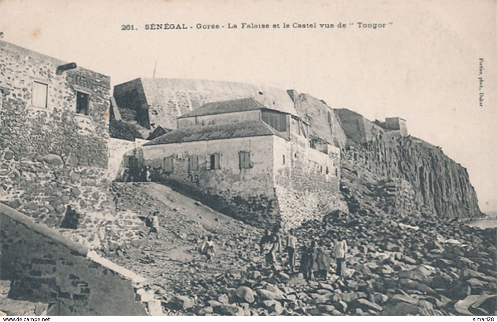 GOREE - N° 261 - LA FALAISE ET LE CASTEL VUE DE TONGOR - Senegal