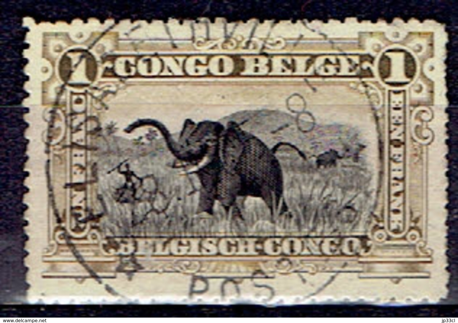 CONGO Timbre Mols COB N° 70 (1915) Oblitéré Elisabethville - Oblitérés