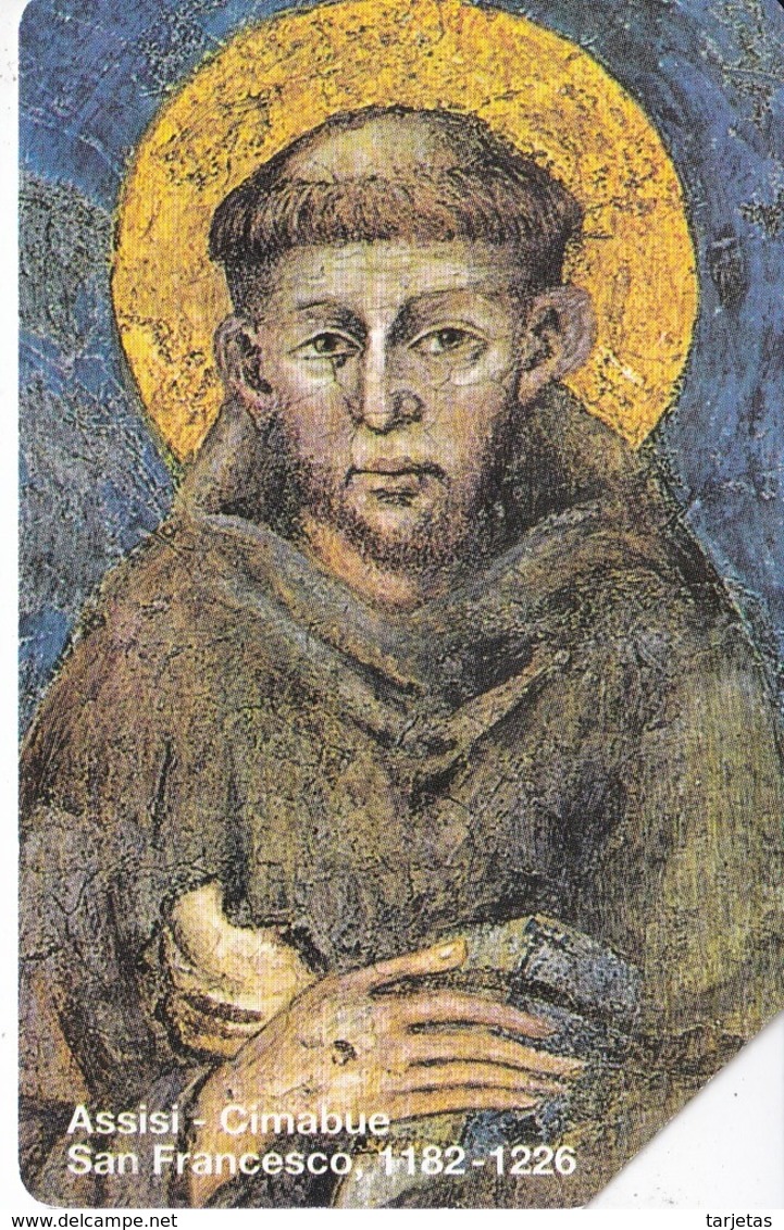 TARJETA DE VATICANO DE 5000 LIRAS DE ASSISI-CIMABUE - SAN FRANCESCO 1182-1226 - Vaticano (Ciudad Del)