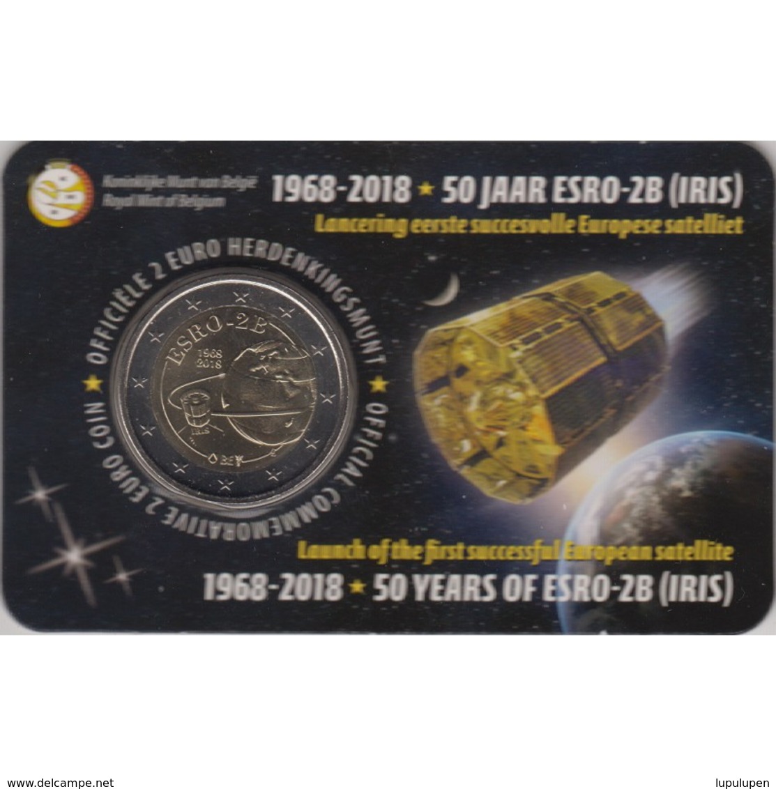 Moneda 2€ 2018 Bélgica "Satélite" - Bélgica