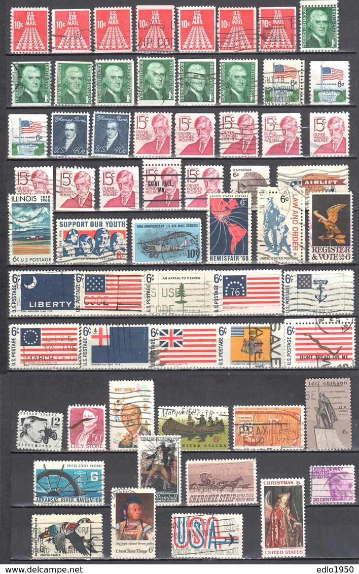 United States 1968 Year Set - Mi.939-974 - Used - Annate Complete