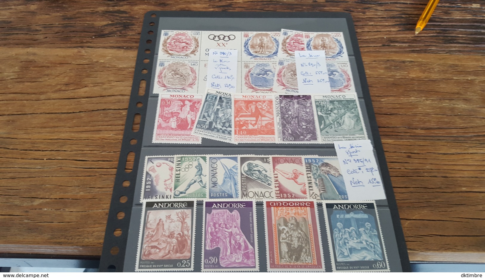 LOT 441532 TIMBRE DE MONACO ANDORRE NEUF** BLOC - Collections, Lots & Séries