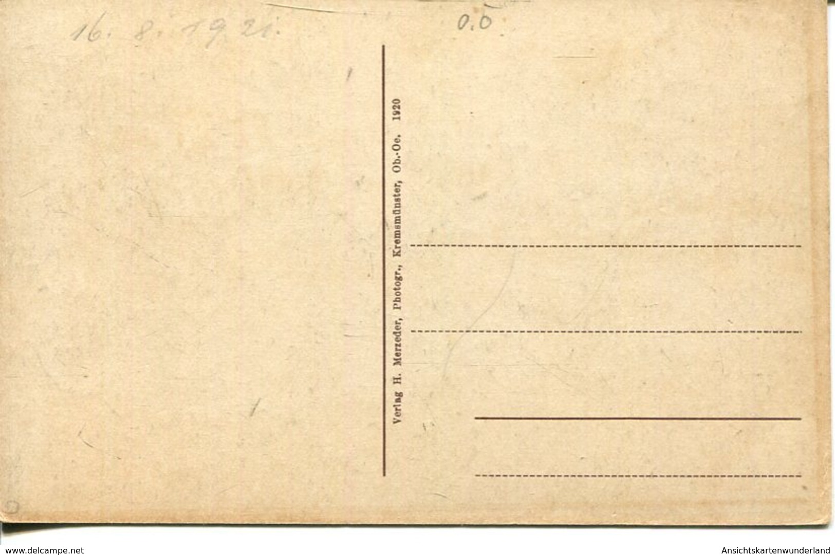 006197  Kremsmünster - Gang Im Fischbehälter  1921 - Kremsmünster