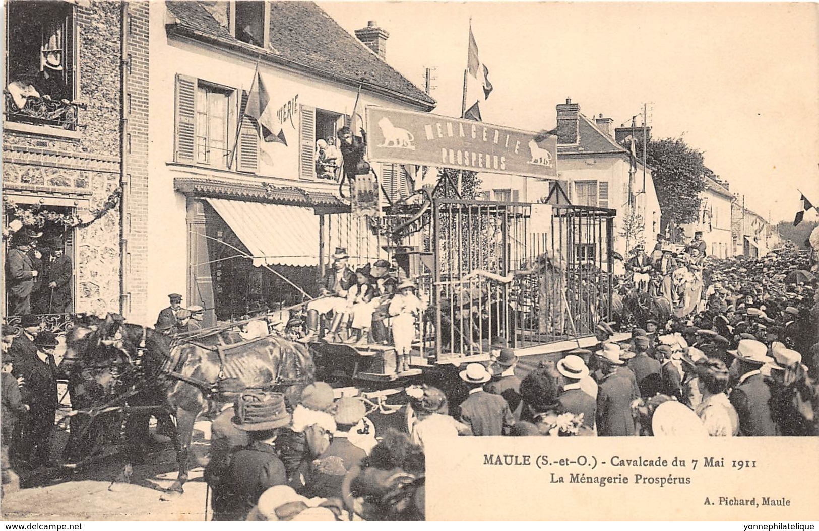 78 - Yvelines / Maule - 782341 - Cavalcade 1911 - Beau Cliché Animé - Maule