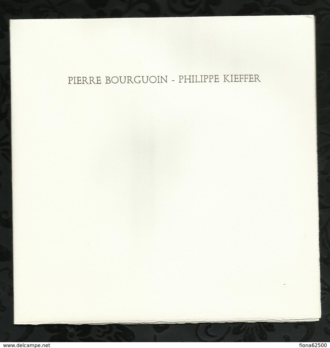 PREMIER JOUR . PIERRE BOURGUOIN - PHILIPPE KIEFFER . 27 OCTOBRE 1973 . PARIS . - 1970-1979