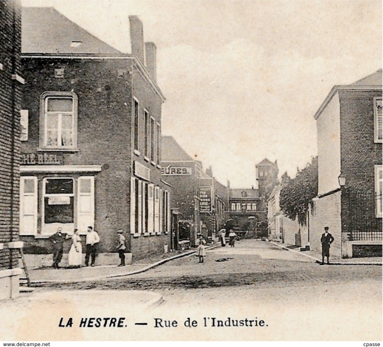 CPA LA HESTRE (Manage) Belgique - Rue De L' Industrie ° Imp. H. Donckerwolke-Pécriaux - Manage