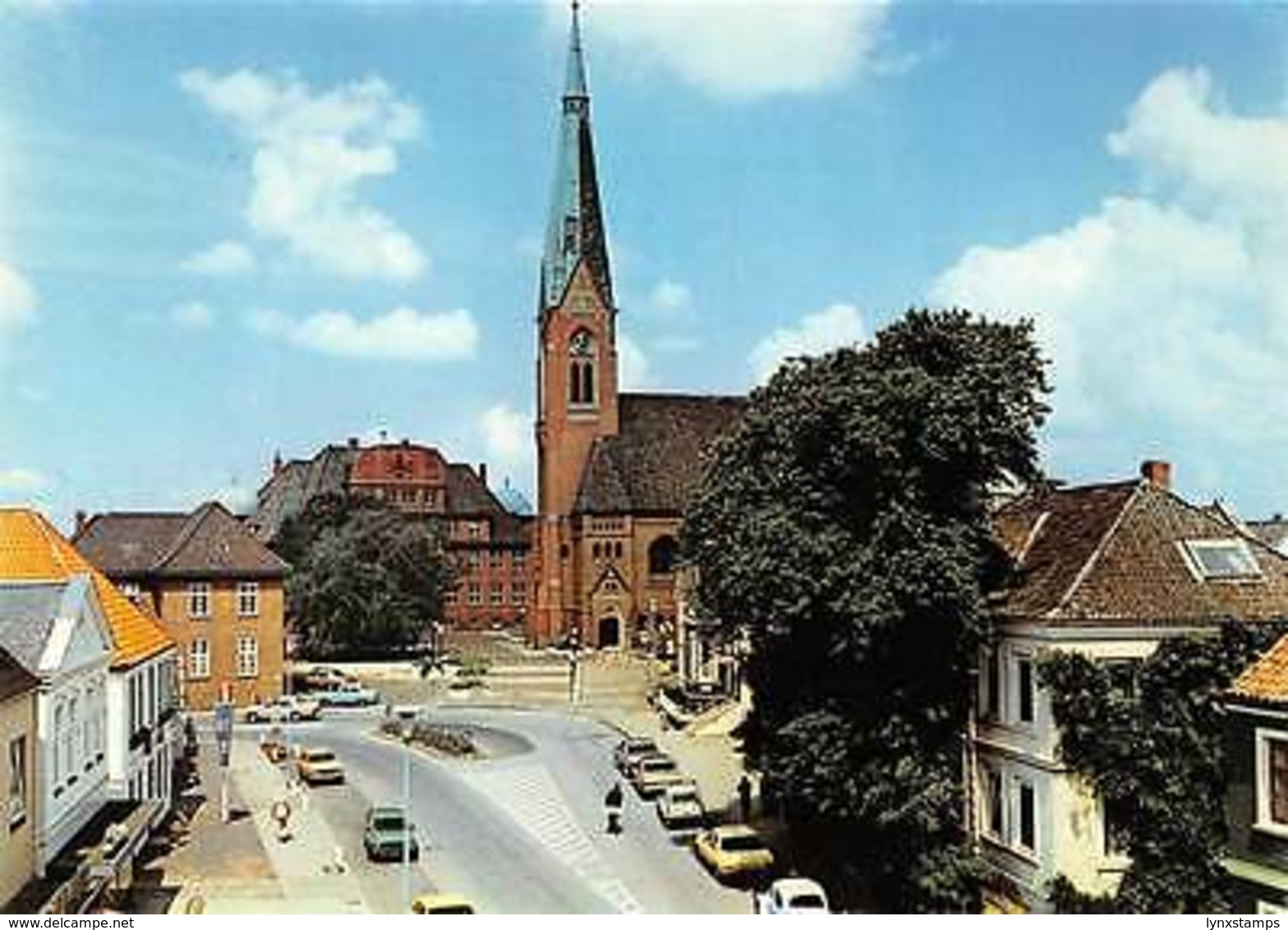 Marne Holstein Auto Vintage Cars Kirche Church - Sonstige & Ohne Zuordnung