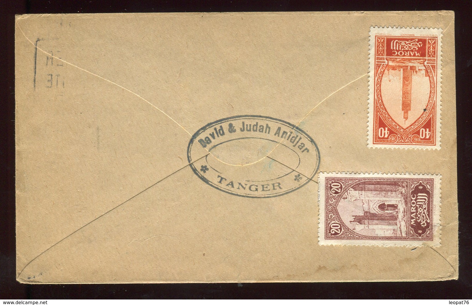 Maroc - Enveloppe De Tanger Pour Huddersfield En 1925 - Prix Fixe - Réf F67 - Briefe U. Dokumente