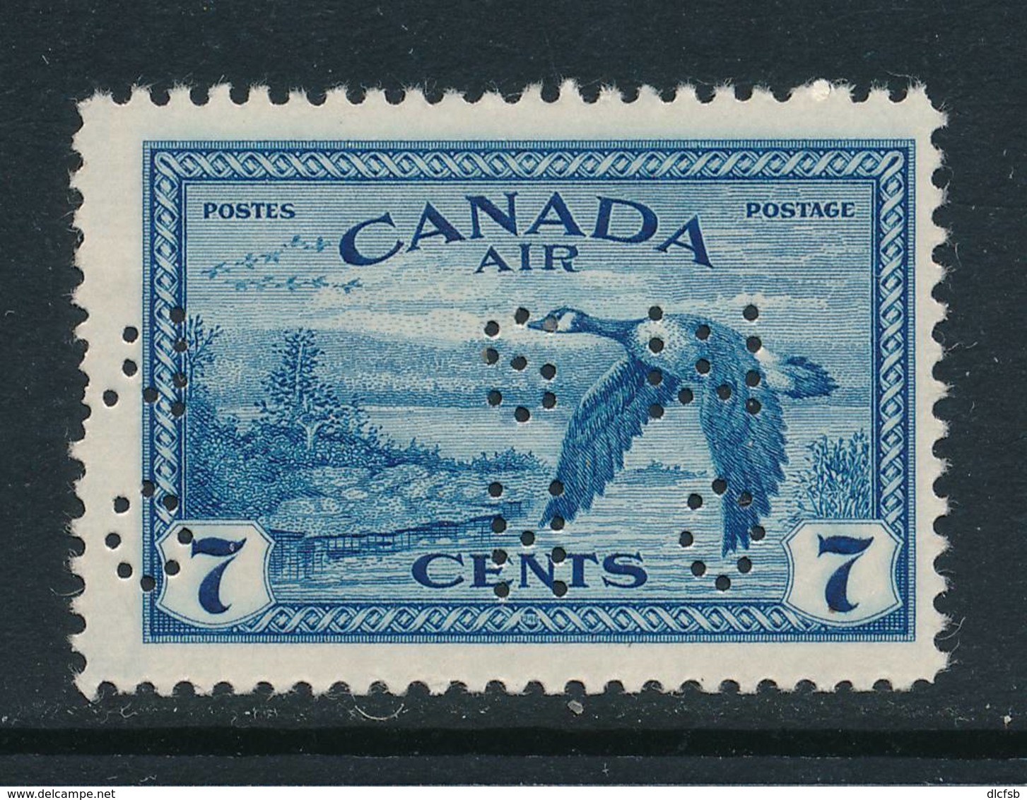 CANADA, 1946 7c Air Perfed OHMS Very Fine MM - Oblitérés