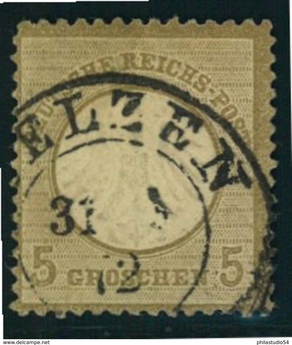 1872: Michel-Nr. 5, 5 Groschen Kleiner Brustschild (120,-) - Usados