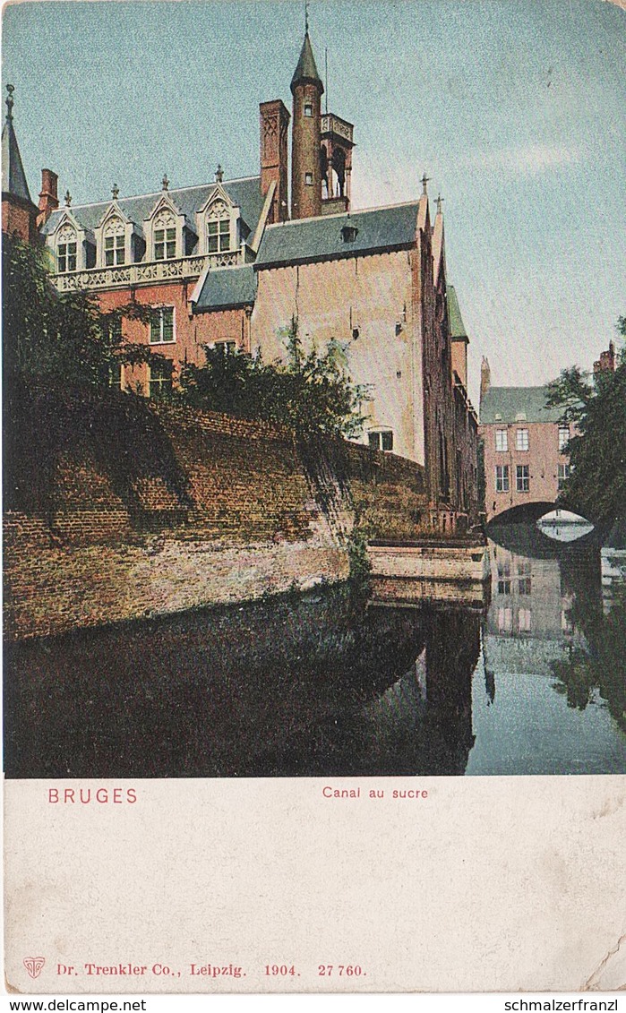 CPA - AK Brugge Brügge Bruges Canal Au Sucre Suikerkanaal Pont Brücke Flandre Flandern Westflandern Belgique Belgien - Brugge