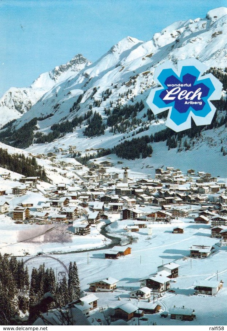1 AK Österreich Vorarlberg * Lech Am Arlberg Im Winter - Luftbildaufnahme * - Lech