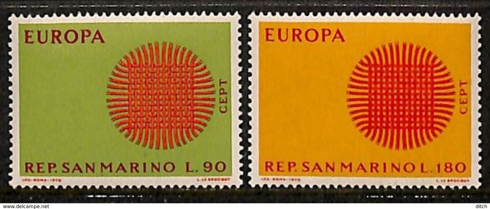 [811105]Saint-Marin 1970 - N° 762/63, SC, Europa-CEPT - 1970