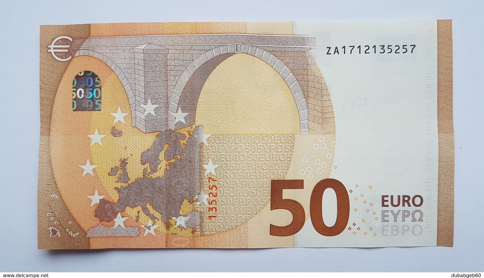 50 Euro 2017 Belgien ZA1712135257, Printer Z001, Kassenfrisch,  UNC - FDS - Kassenfrisch - 50 Euro