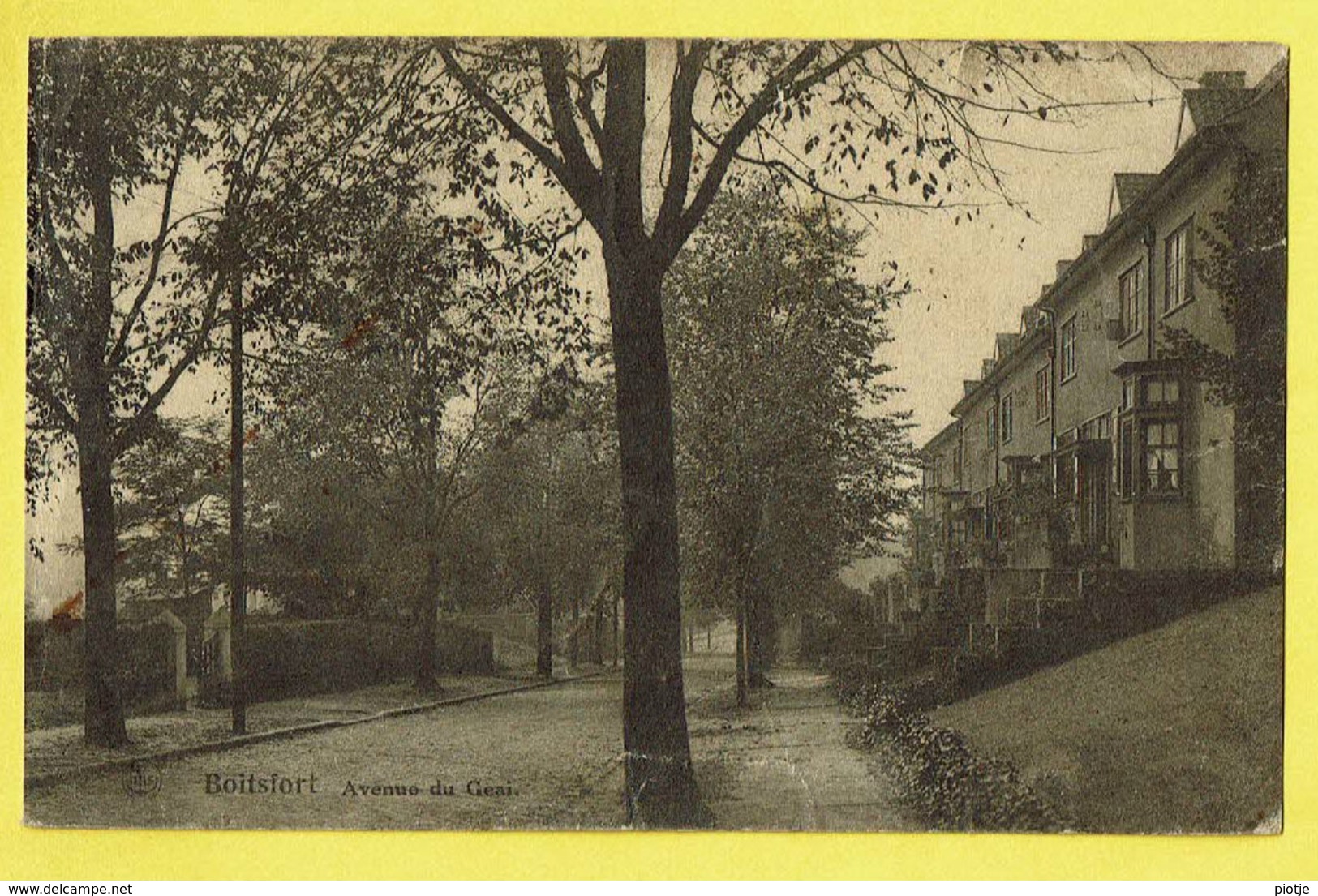 * Watermaal Bosvoorde - Boitsfort (Brussel - Bruxelles) * (Nels, L. Cordy) Avenue Du Geai, Straatzicht, Rare, Old - Watermaal-Bosvoorde - Watermael-Boitsfort