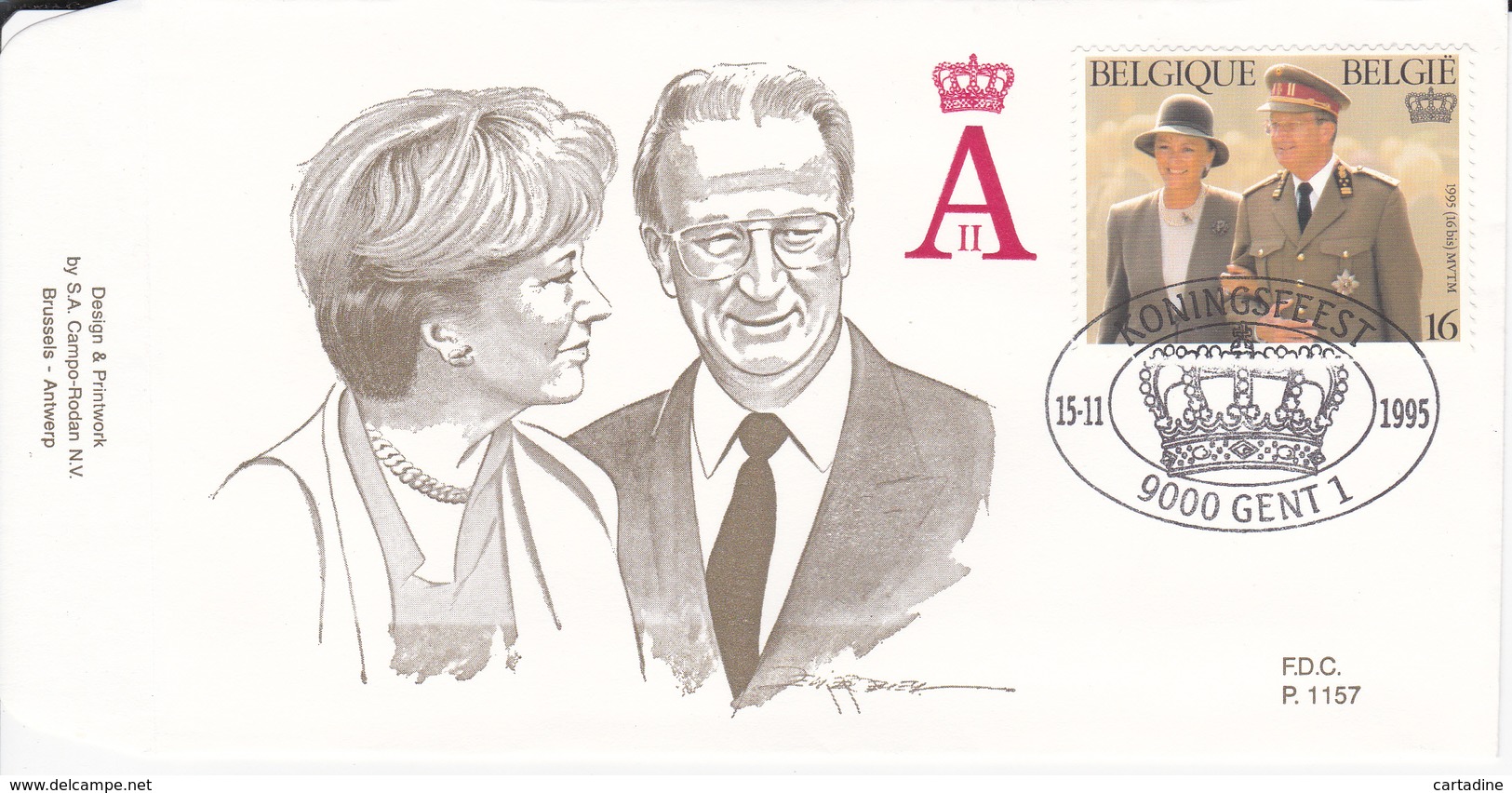 FDC - Fête De S.M. Albert II  - Timbre N°2621 - 1991-2000