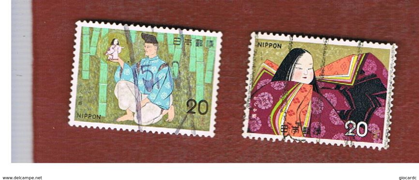 GIAPPONE  (JAPAN) - SG 1358.1359  -   1974 JAPANESE FOLK TALES: KAGUYA HIME - USED° - Usati