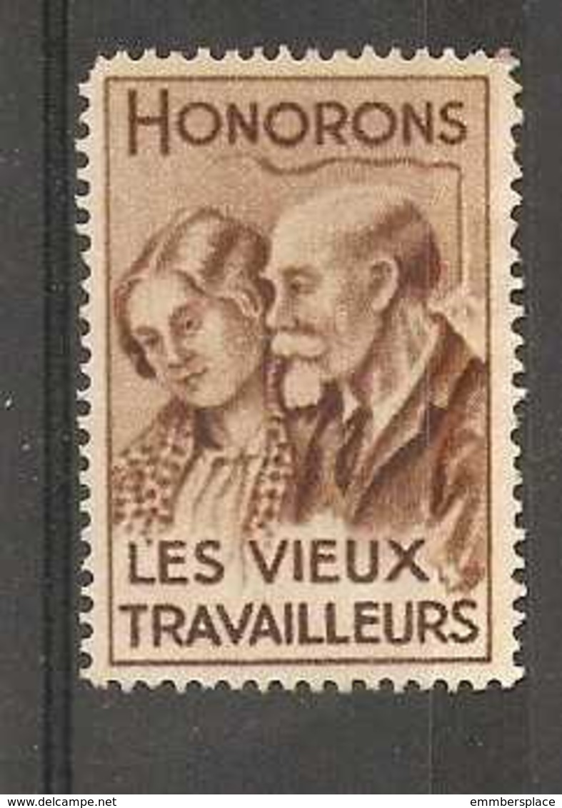 France Poster Stamp - Honorons Les Vieux Travailleurs - Other & Unclassified