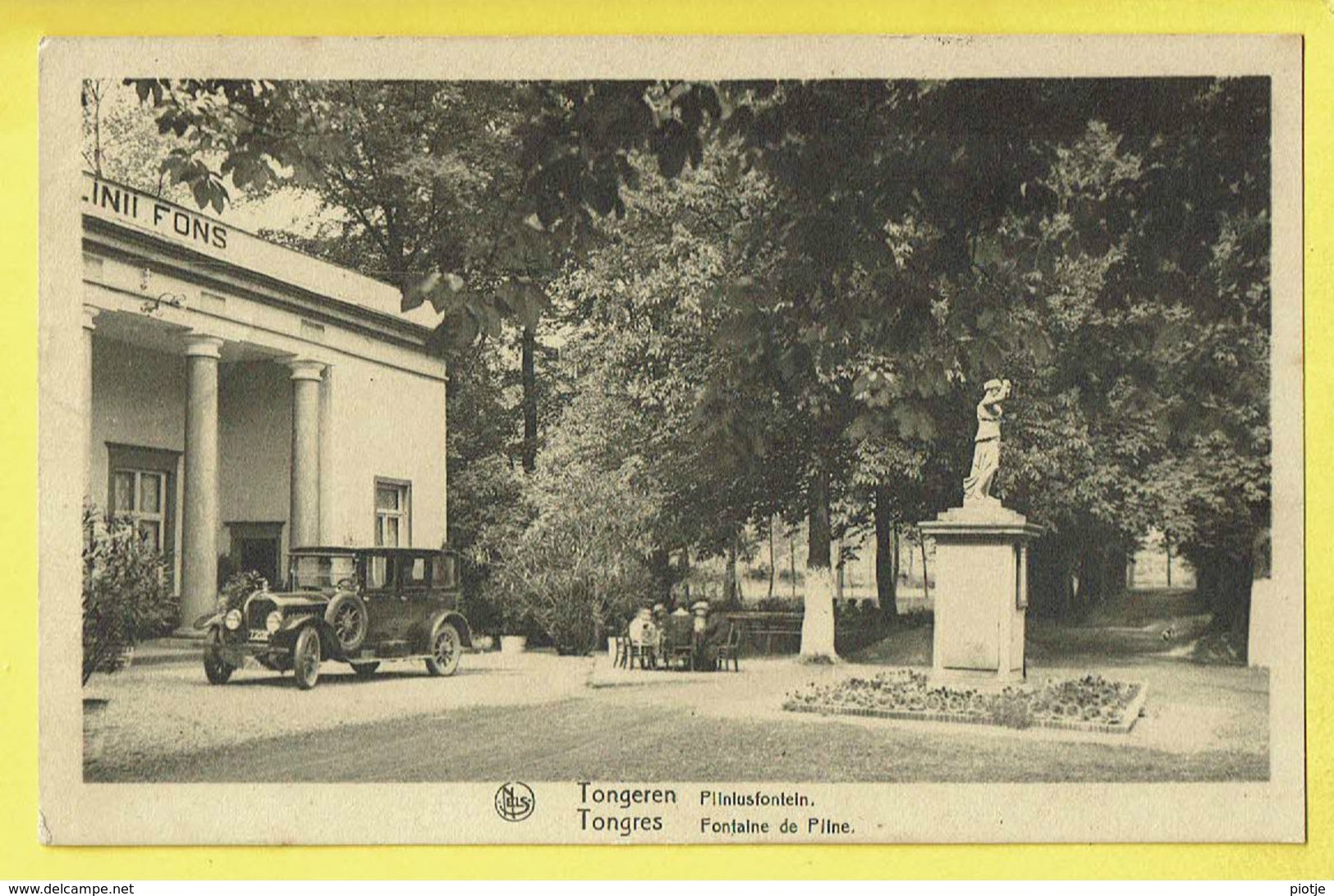 * Tongeren - Tongres (Limburg) * (Nels, Uitgave Theelen) Plinius Fontein, Fontaine De Pline, Oldtimer Car Voiture, Rare - Tongeren