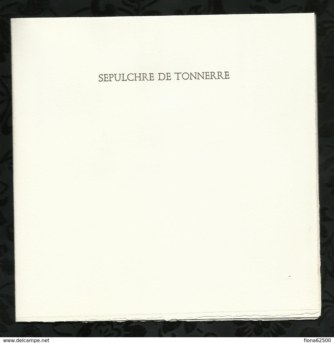 PREMIER JOUR  . SEPULCHRE DE TONNERRE . 01 DECEMBRE 1973 . COGNAC . - 1970-1979