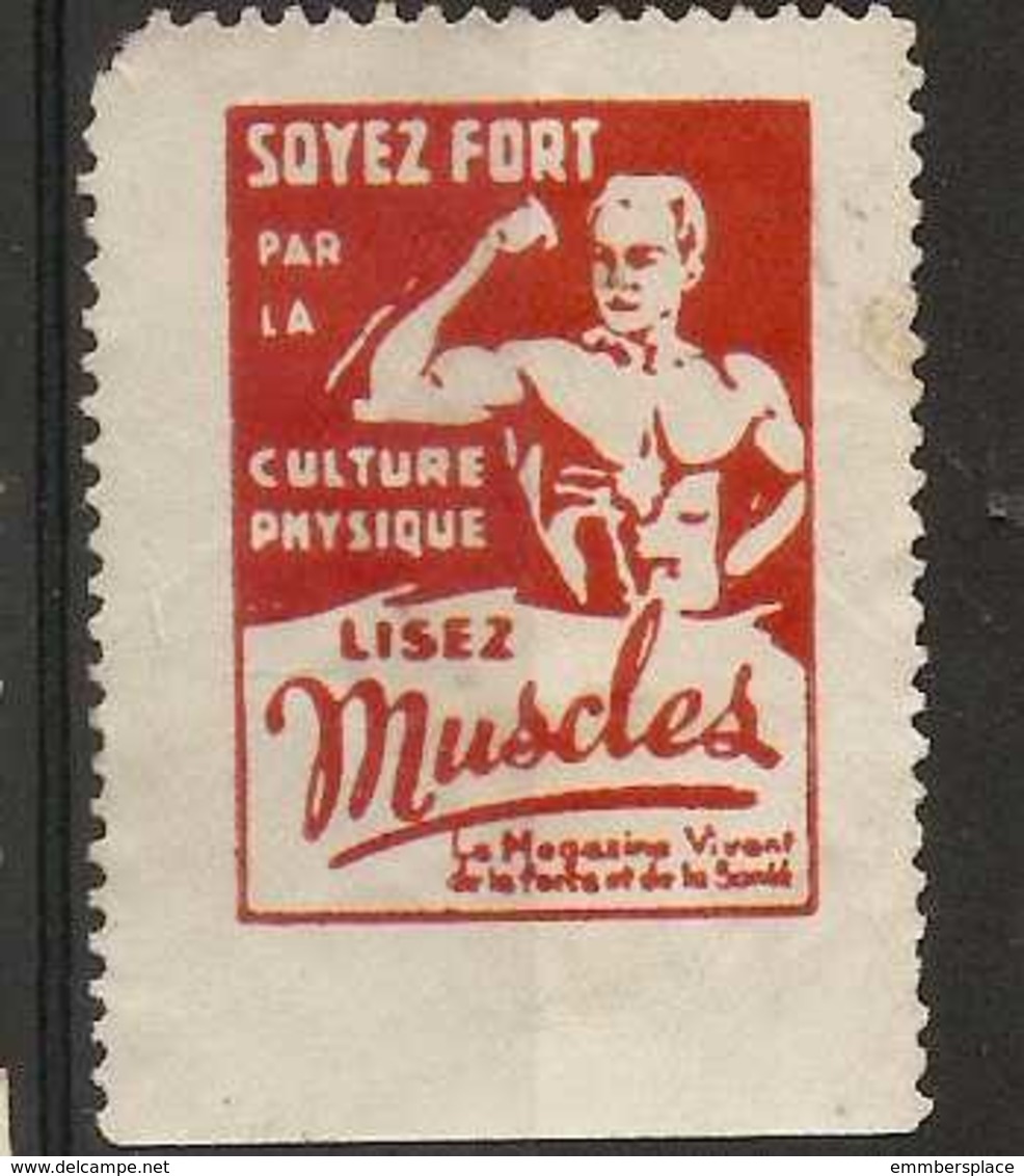 France - Muscles Magazine Publicity Poster Stamp - Other & Unclassified