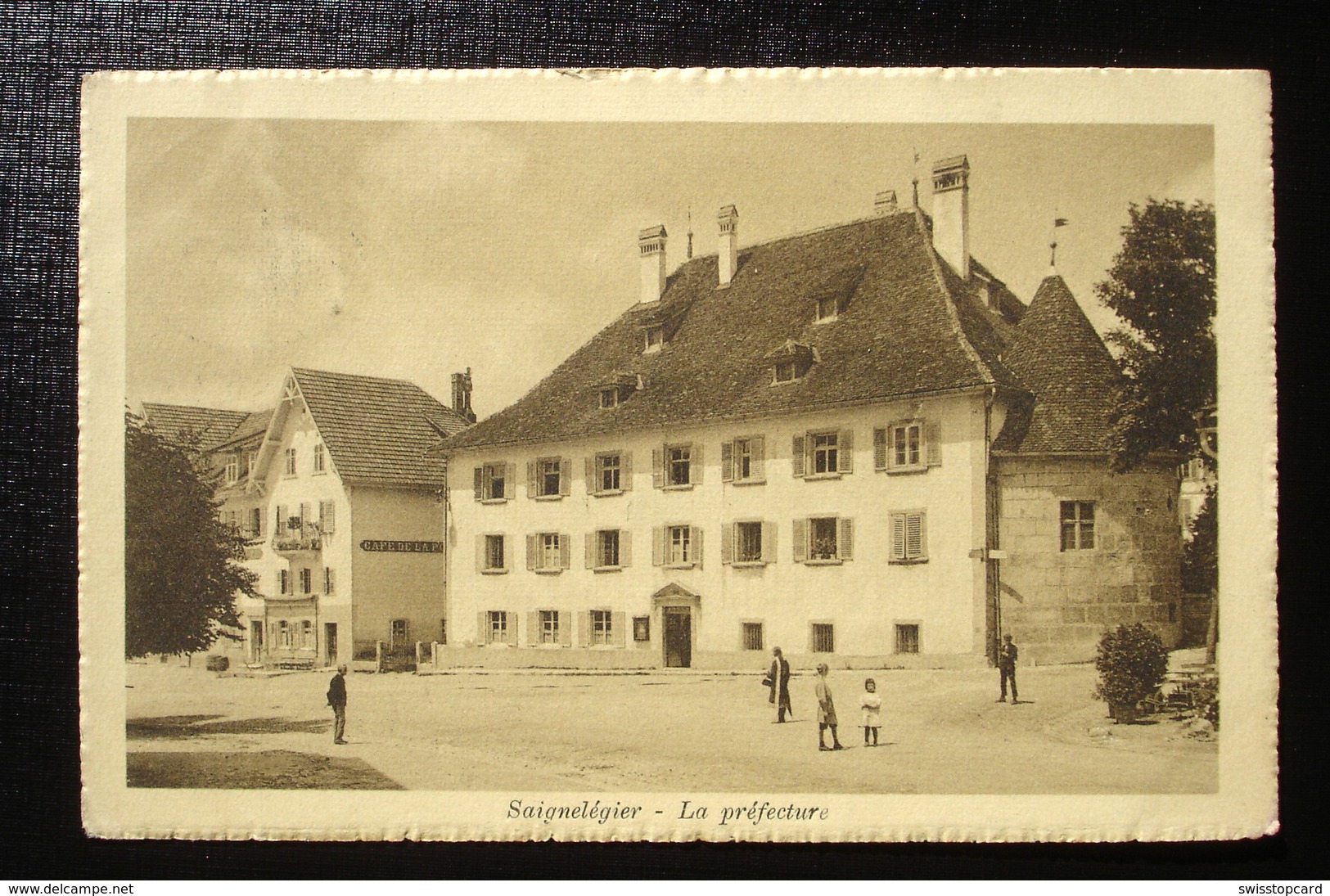 SAIGNELEGIER La Préfecture Animée Gel. 1918 V. Les Verrières N. Bière - Saignelégier