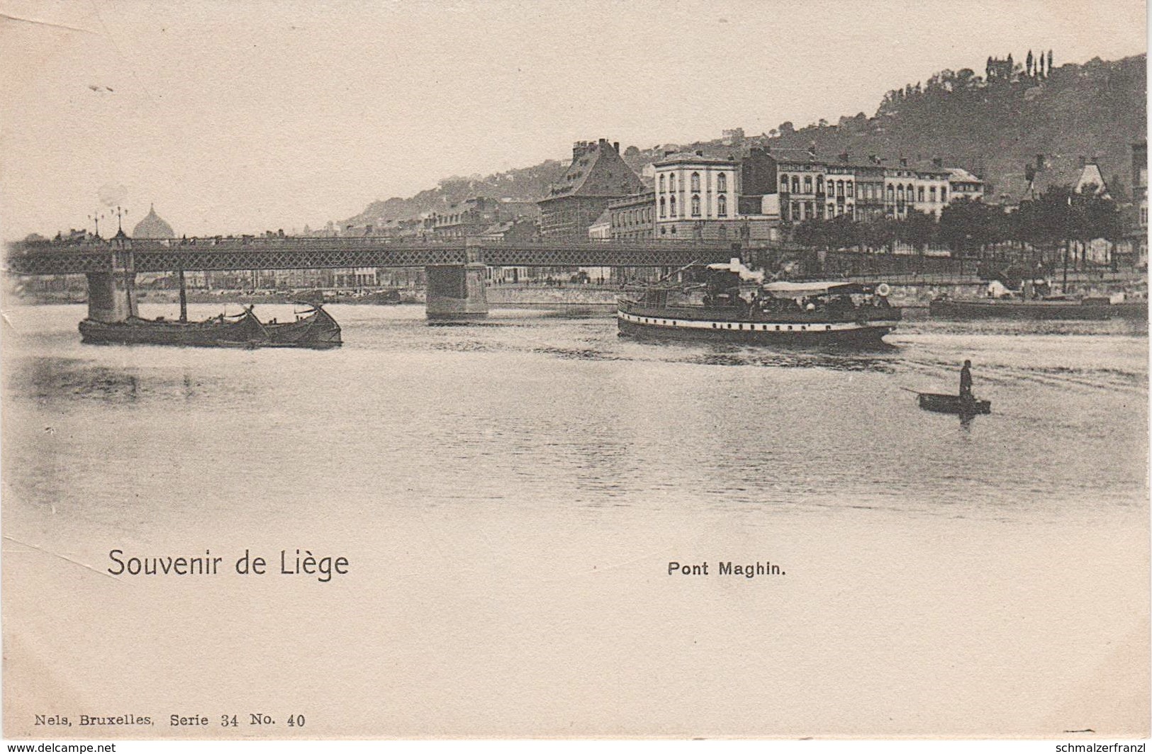 CPA AK Lüttich Liege Pont Brücke Maghin Bateau Tram Tramway Quai St Léonard Ste Barbe Kurth Maas Meuse Belgien Belgique - Luik