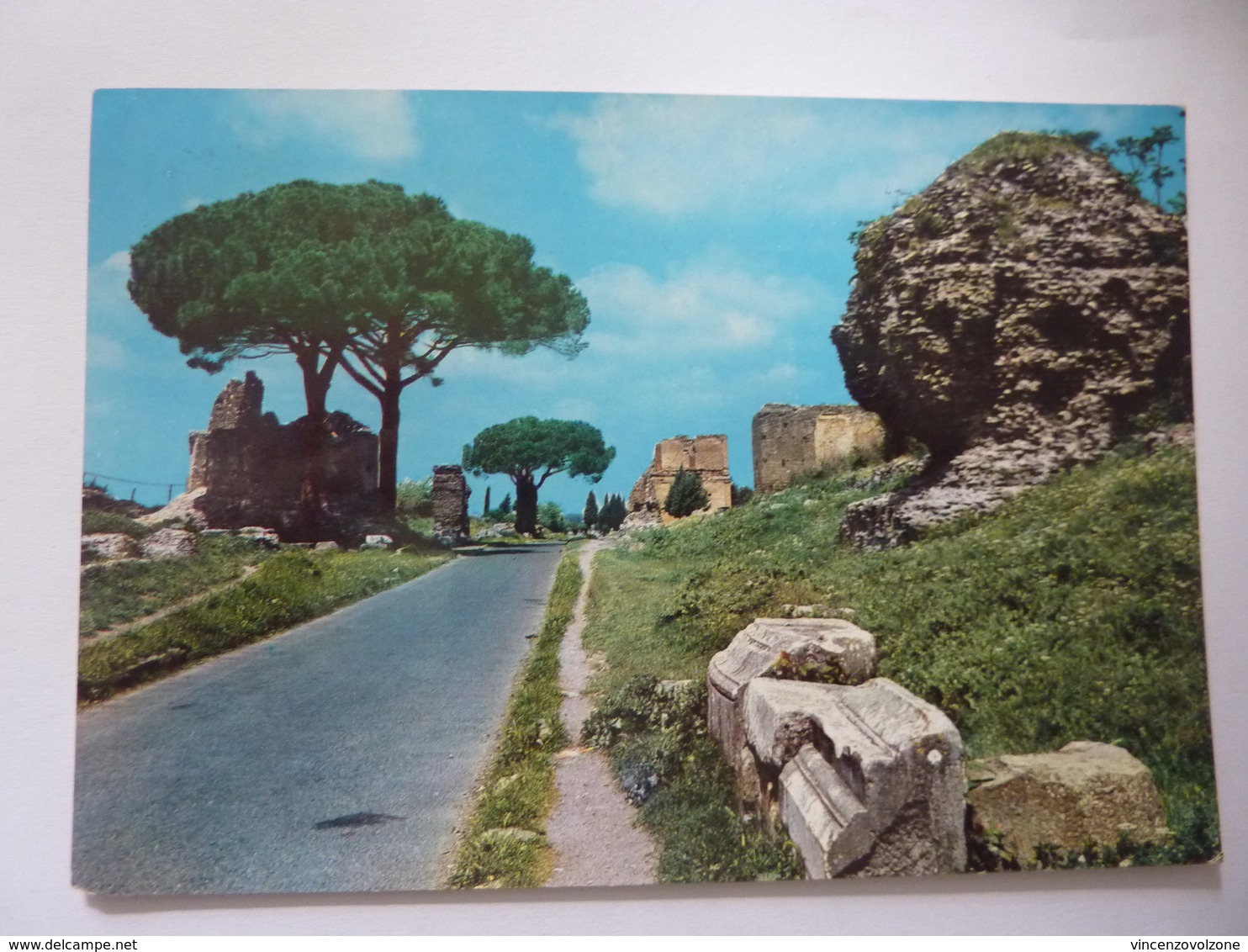 Cartolina Viaggiata "ROMA Via Appia Antica" 1966 - Otros & Sin Clasificación