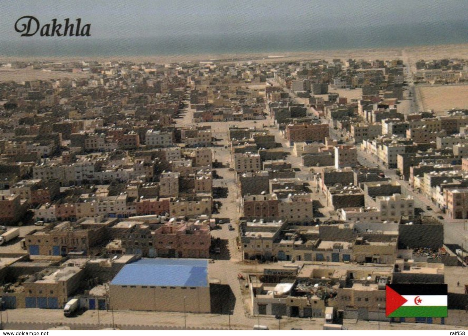 1 AK Westsahara * Ansicht Von Dakhla - Luftbildaufnahme Der Hauptstadt Der Region Oued Ed Dahab-Lagouira * - Westsahara