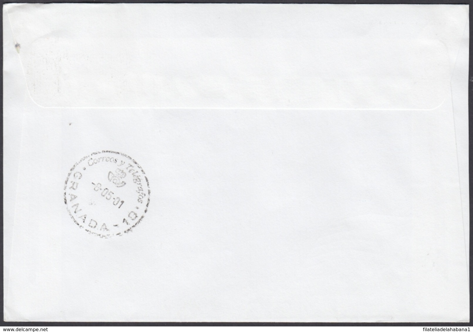 2001-FDC-46 CUBA FDC 2001. REGISTERED COVER TO SPAIN. 40 ANIV PLAYA GIRON, PIG BAY. - FDC