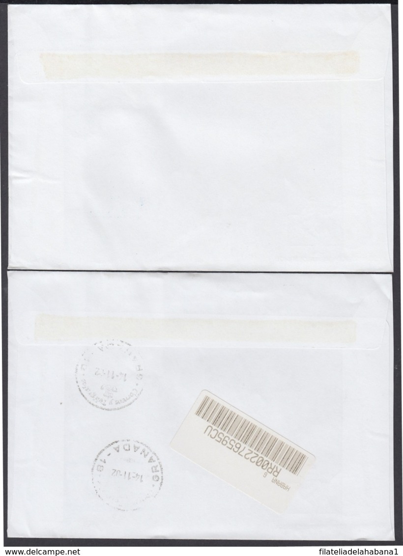 2002-FDC-40 CUBA FDC 2002. REGISTERED COVER TO SPAIN. XV COPA INTERCONTINENTAL BEISBOL, BASEBALL. - FDC