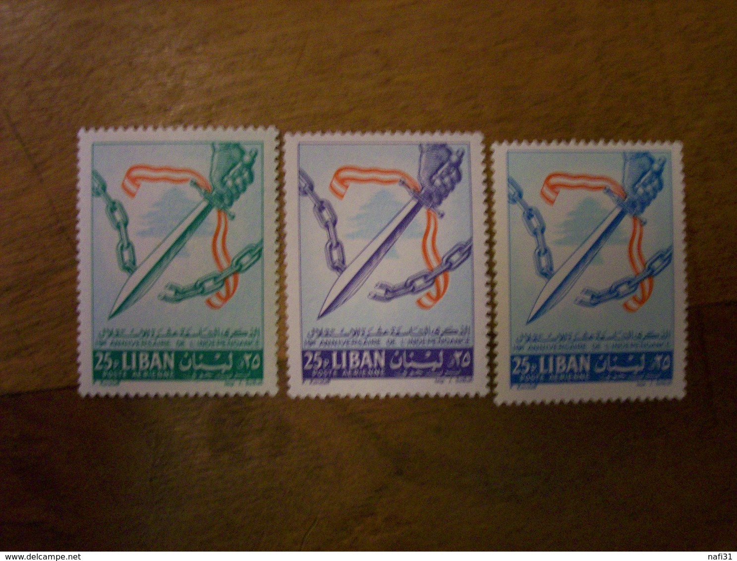 LIBAN Pa N 264 A 266 Neuf Luxe Anniversaire Independance 1962 - Lebanon