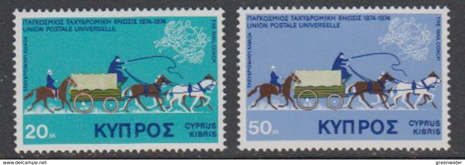 Cyprus 1975 UPU 2v ** Mnh (41871) - Ongebruikt