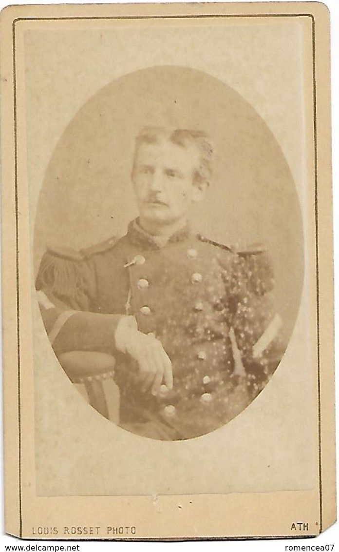 MILITAIRE BELGE (?) - CDV - Par Louis Rosset, Photographie à Ath (Wallonie, Belgique)  - Fin XIXe - A Voir ! - Guerre, Militaire