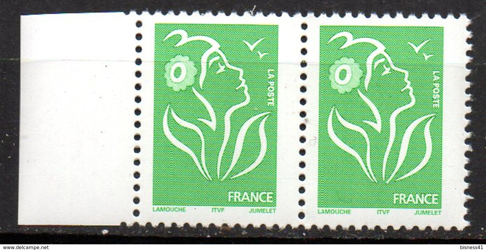 Col12 France Variété Marianne Lamouche  N° 3733 A / 3715 Sans Pho Tenant A Bande A Gauche Neuf XX MNH Luxe - Neufs