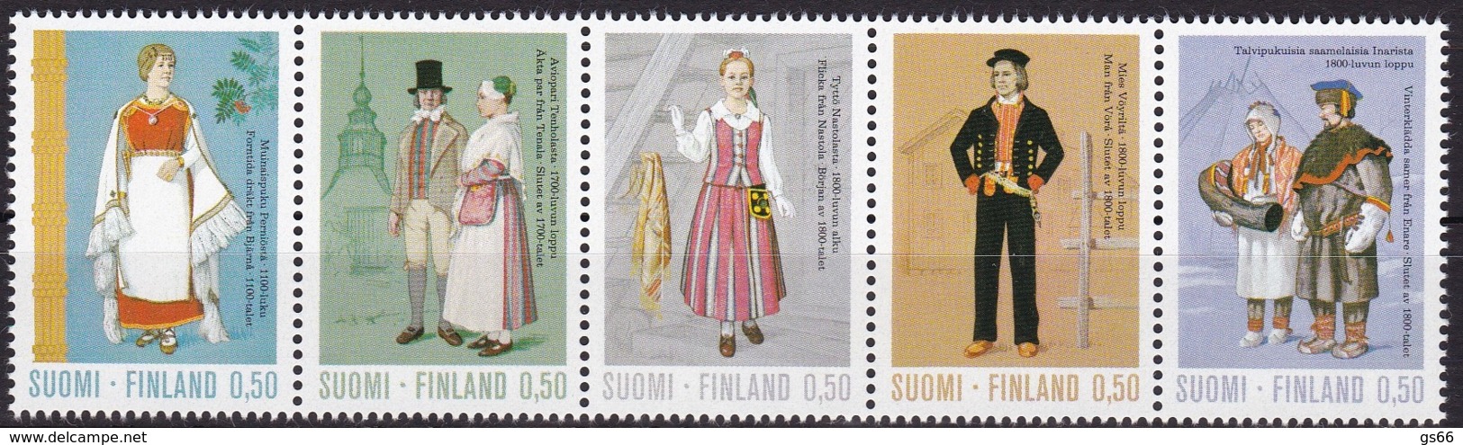 Finnland, 1972, 710/14, Freimarken: Trachten. MNH ** - Ungebraucht