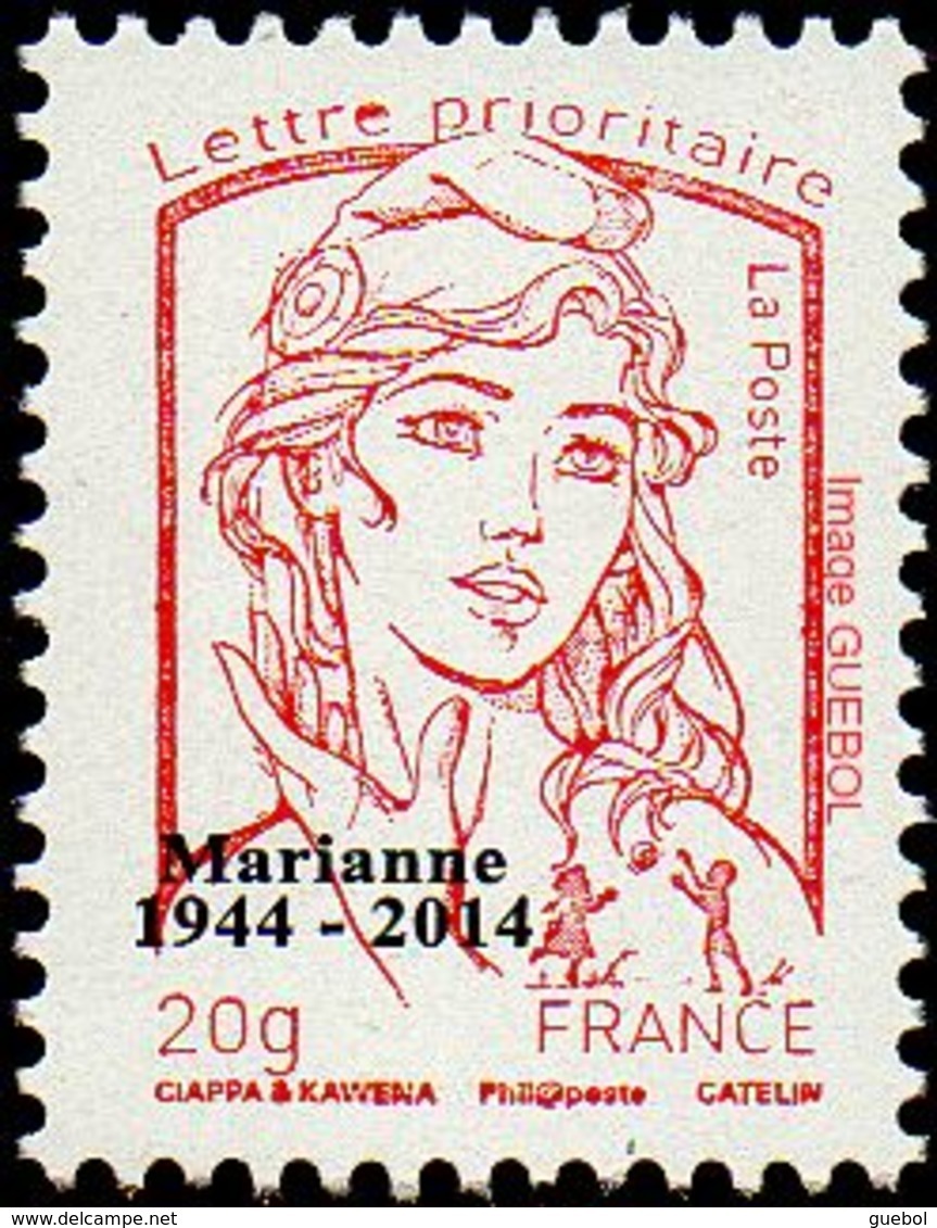 France Marianne De La Jeunesse Par Ciappa Et Kawena N° 4767_bc ** TVP Rouge 20g. Typographie Sans Phosphore Surchargé - 2013-2018 Marianne De Ciappa-Kawena